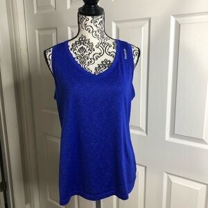 Reebok Tank Top Speedwick Blue Pink Speckled Tank Top L